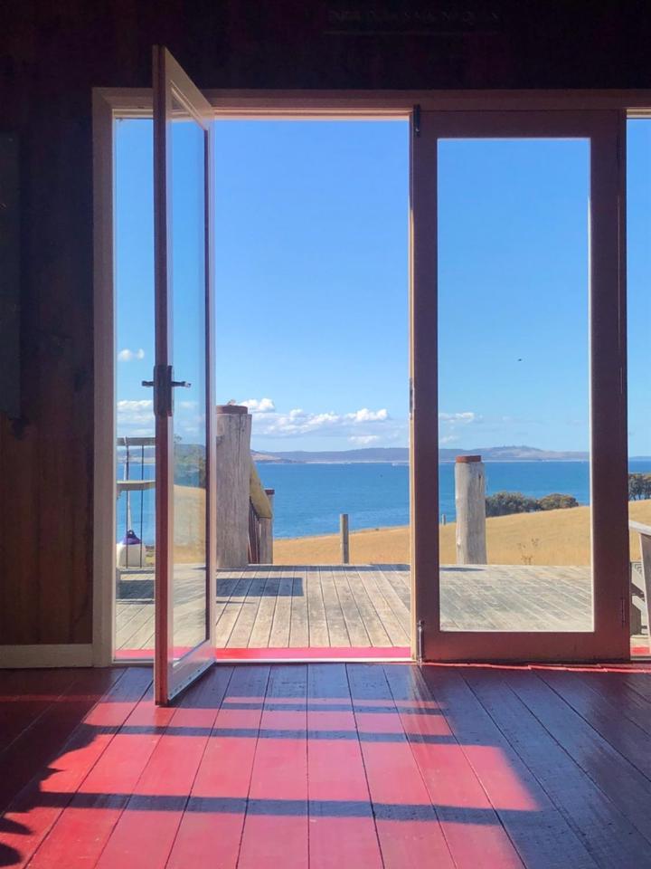 The Woolshed And Farmhouse Blue, Bruny Island Barnes Bay Kültér fotó